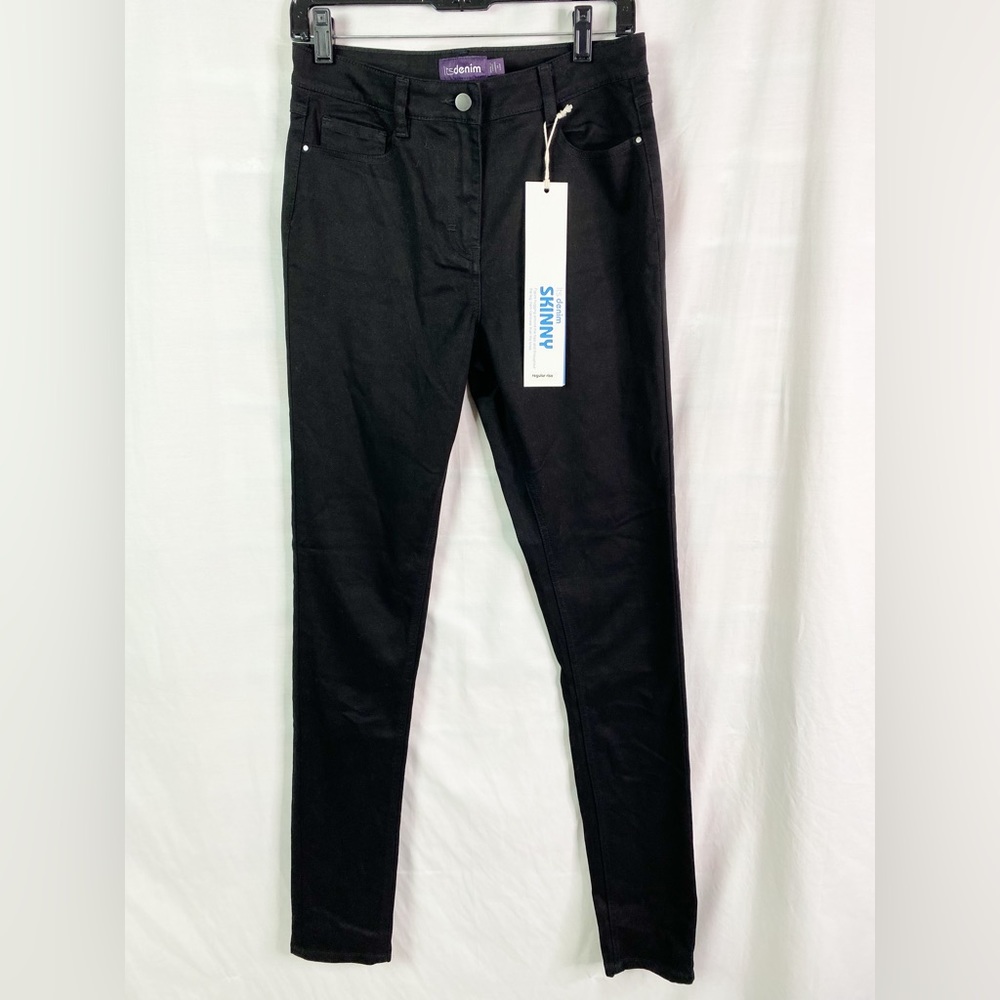 Its Denim Black Hi Rise Skinny Supersoft Legging Jean 8 NEW NWT